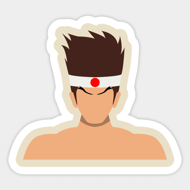 Joe Higashi Vector Sticker by MagicFlounder